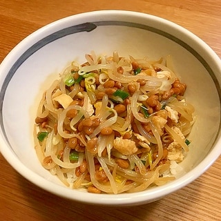 納豆もやし丼